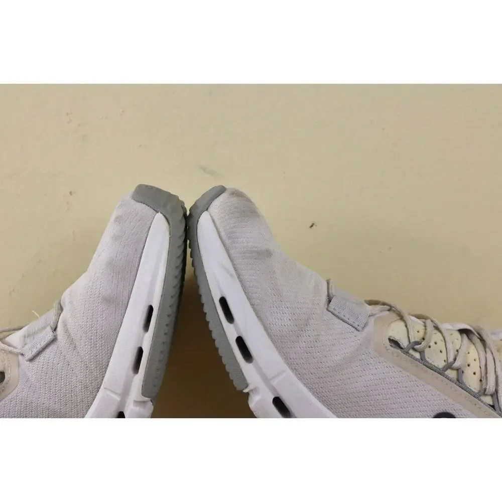 On Cloudnova 2 Womens 7 Beige White Sneakers Running Shoes